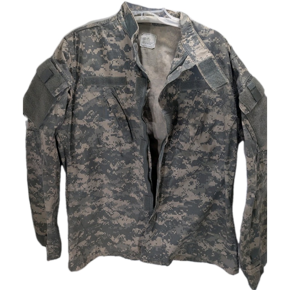 US Army ACU Combat‎ Coat UCP Digital Size Medium Long Camo Military Jacket